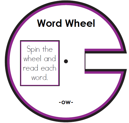 vowel diphthongs: ow and ou